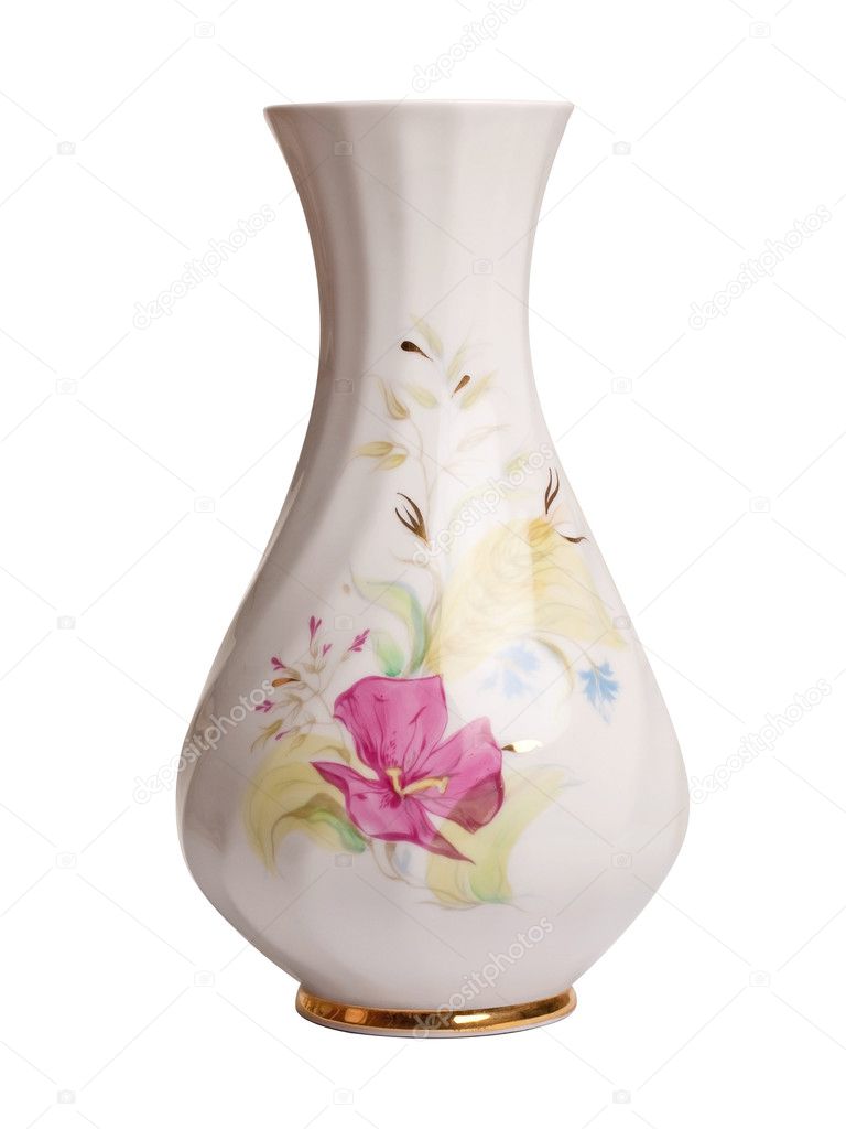 China floral vase