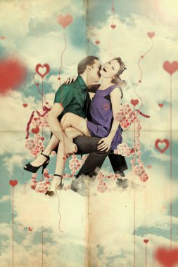 Lover on st valentine's day clipart