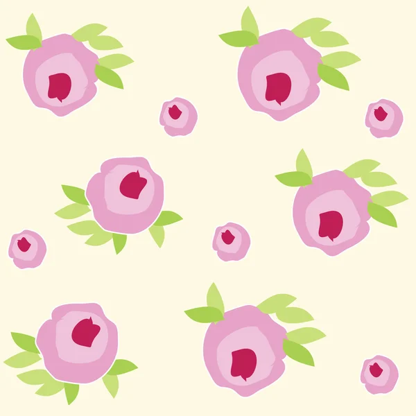 ピンクのバラとグラマー パターン — ストック写真