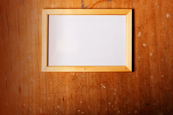 stock image Photoframe on wooden background