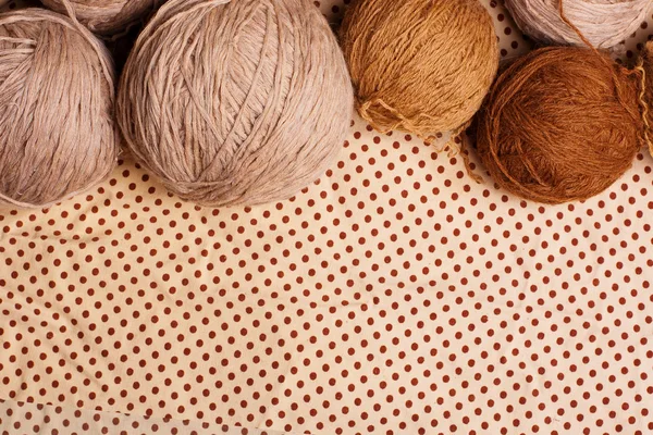 茶色の糸の杭とパターン — ストック写真