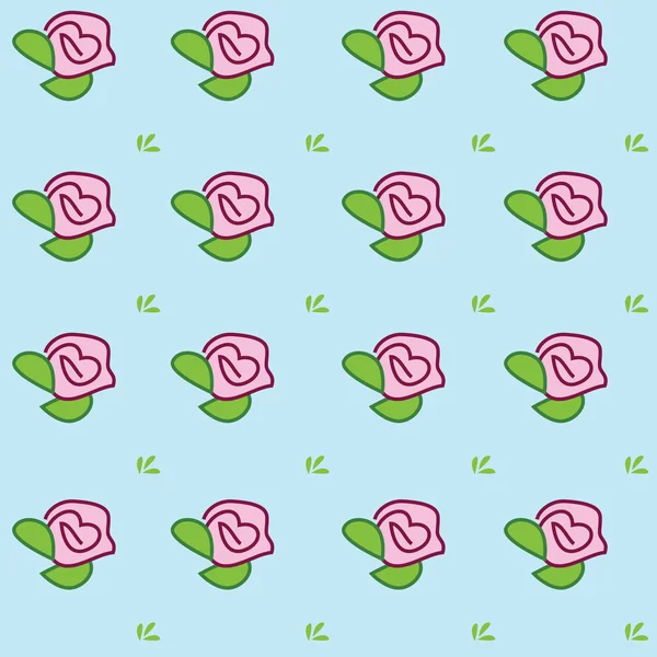Patrón Con Rosas Rosadas — Foto de Stock