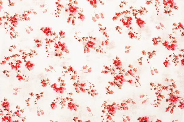 Stof met rood en roze rozen — Stockfoto