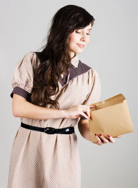 stock image Portrait of beauty young woman