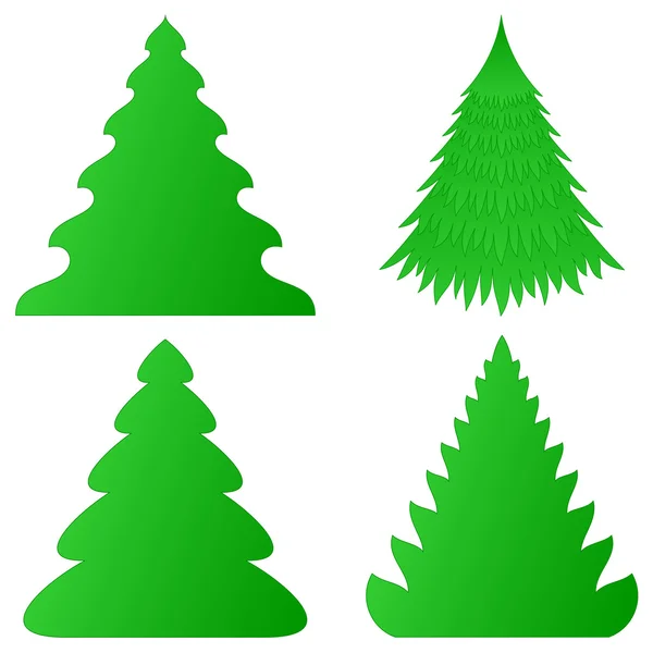 Noel ağaçları koleksiyonu — Stok Vektör