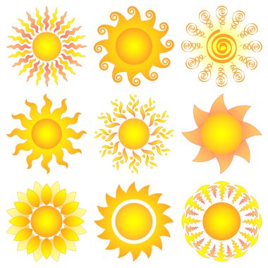 Sun set clipart