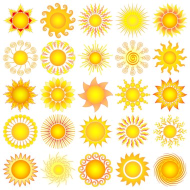 Sun set clipart