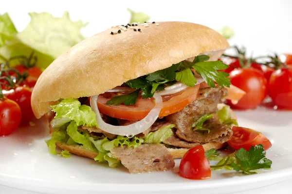 Sanduíche Kebab — Fotografia de Stock