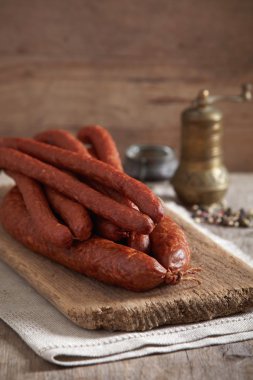 Smoked sausages clipart