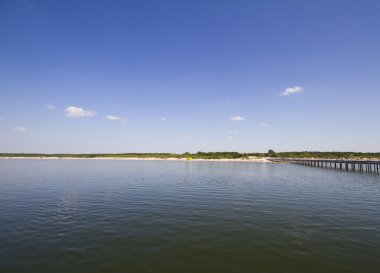 Baltic coast, bridge clipart