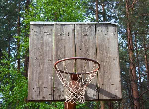 Starý basketbalový backboard — Stock fotografie