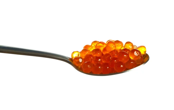 stock image Spoon caviar isolated