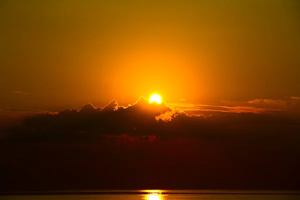 Zachód Słońca Morzu — Zdjęcie stockowe