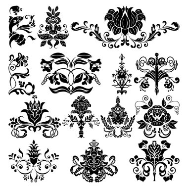 Border vector ornament elements clipart