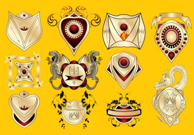 Heraldry crest vector clipart