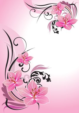 Romantic Flower Background clipart