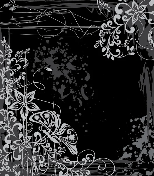 Fond de grunge floral — Image vectorielle