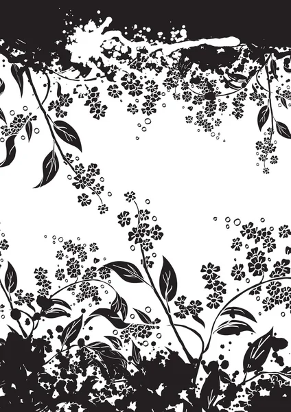 Poster vecteur floral Grugne — Image vectorielle