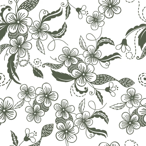 Fond floral sans couture. — Image vectorielle