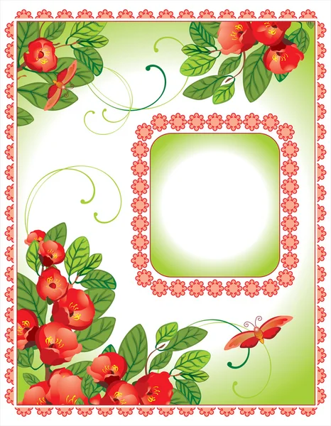 Floral design background Vector Graphics