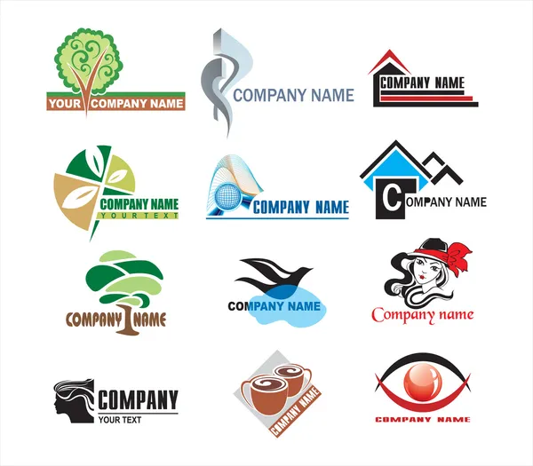 Векторні логотипи бізнес — стоковий вектор