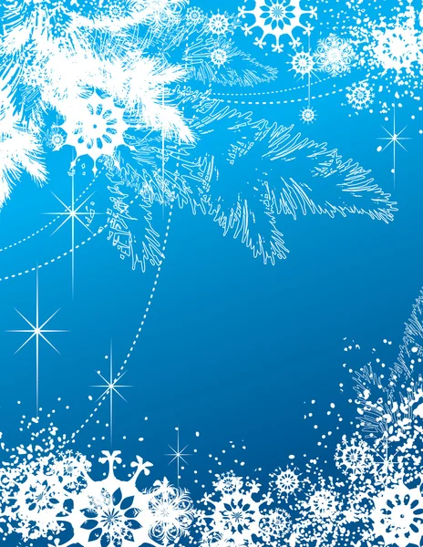Hintergrund für Neujahr und Weihnachten — Stockvektor
