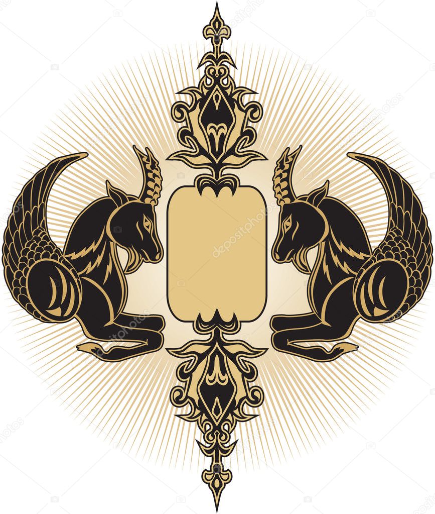 Heraldry crest vector