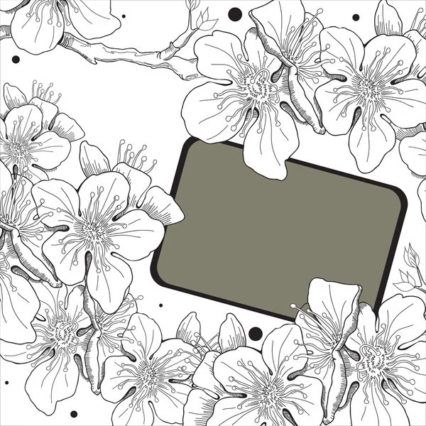 Abstrakt blomstret baggrund – Stock-vektor