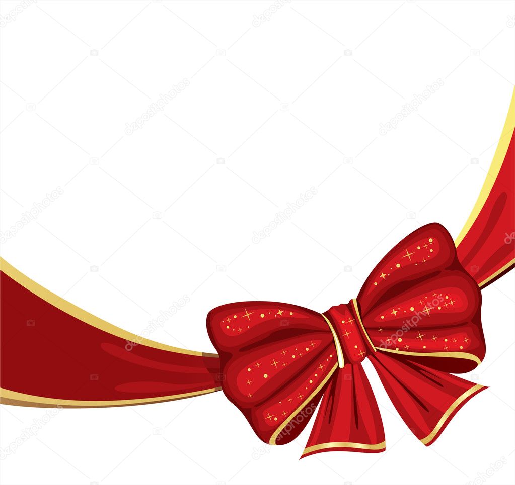 Vector illustration with bow