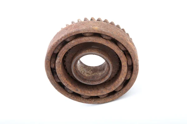 The rusty bearing and gear — Stock Photo, Image