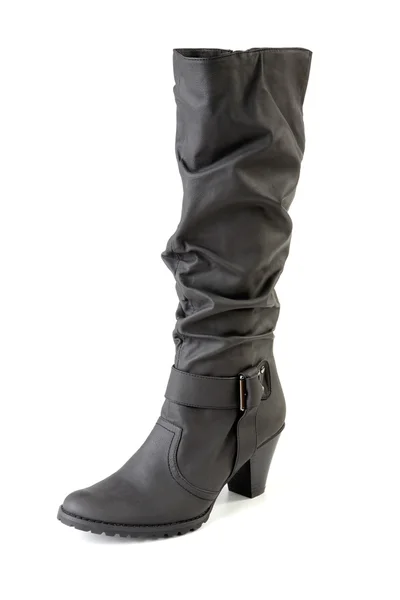 Egy női fekete boot — Stock Fotó