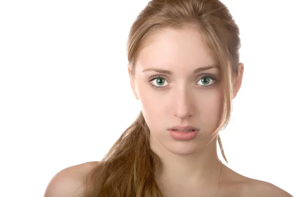 Портрет дівчини з зеленими очима — стокове фото