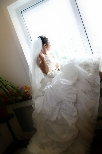 stock image Beautiful young bride