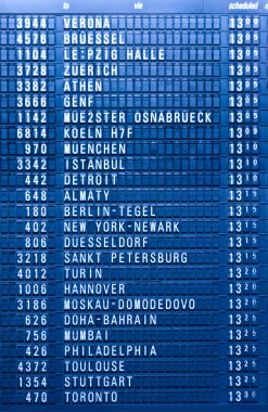 Asya Havaalanı Kalkış program yönetim kurulu