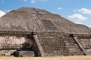 vallei van de dood. uitzicht vanaf de piramide van de zon