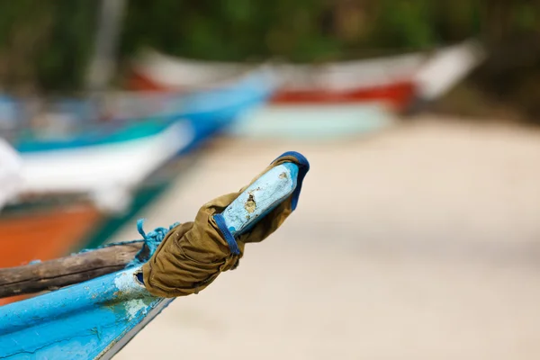 Barcos de pesca en la playa — Foto de Stock
