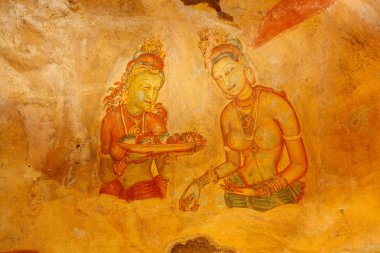 Sigiriya frescoes clipart