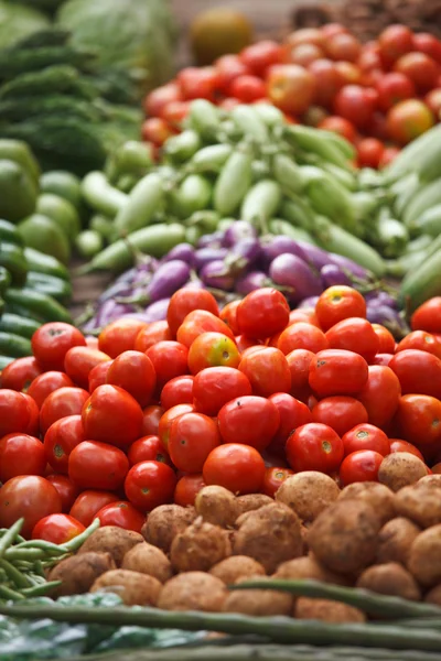 Zeleninový trh. Indie — Stock fotografie