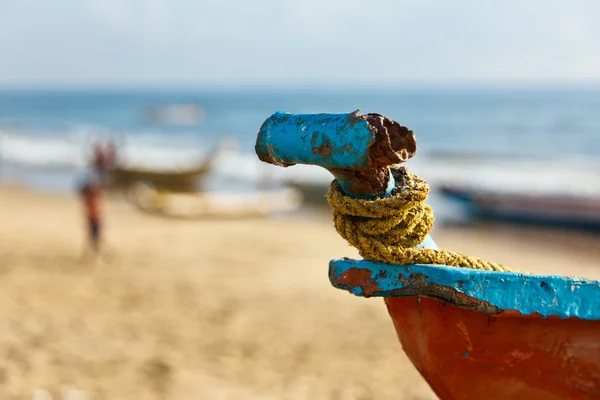 Łodzie rybackie na plaży — Zdjęcie stockowe