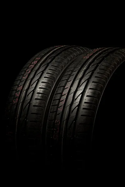 Koudel pneumatiky zblízka — Stock fotografie