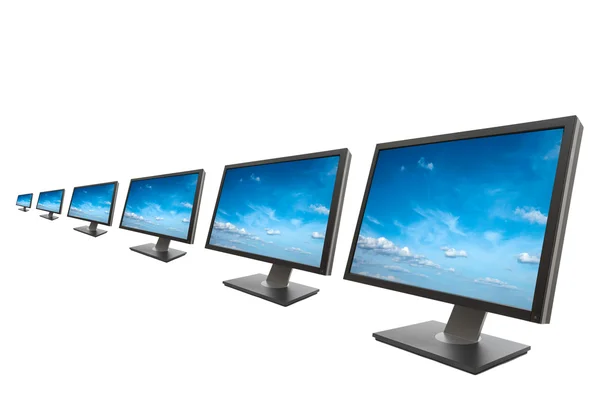 Samostatný monitor počítače — Stock fotografie