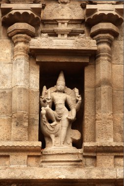 Bas reliefes in Hindu temple. Arulmigu Arunachaleswarar Temple. Tiruvannama clipart