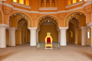 Tirumalai Nayak Palace. Madurai, Tamil Nadu, India clipart