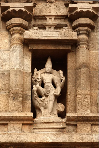 Bas reliefes hindu templomban. Arulmigu arunachaleswarar templom. tiruvannama — Stock Fotó