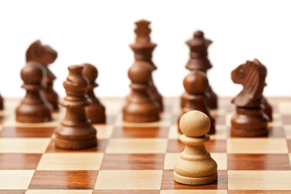 Sakk - egy ellen minden — Stock Fotó