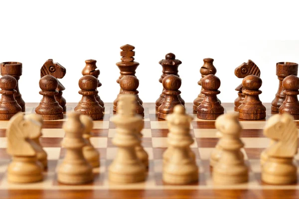 Σκάκι - αρχή του παιχνίδι — Φωτογραφία Αρχείου