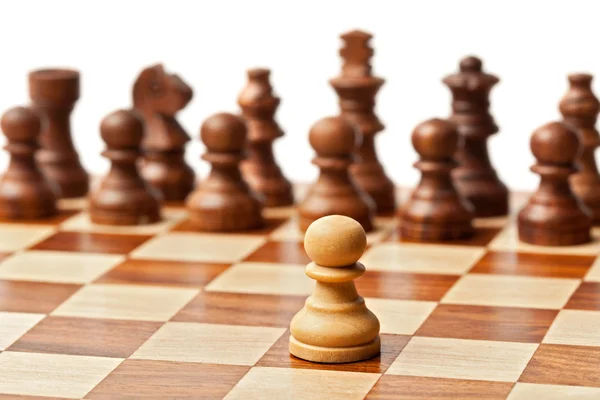 Sakk - egy ellen minden — Stock Fotó