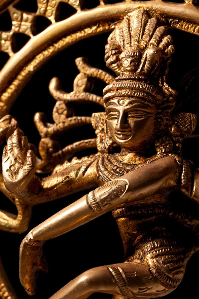 인도 힌두교 신 shiva nataraja-주님의 춤의 동상 — 스톡 사진
