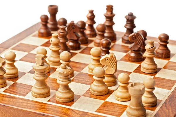 Шахматы на борту — стоковое фото