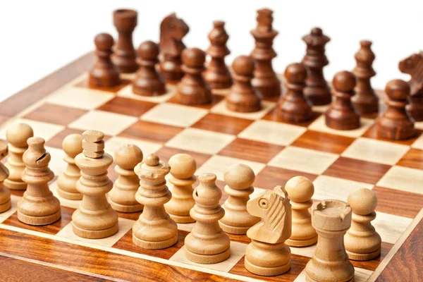Шахматы - начало игры — стоковое фото